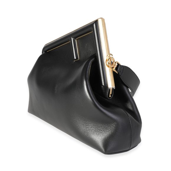 Fendi Black Nappa Leather Medium First Bag - Picture 2 of 8